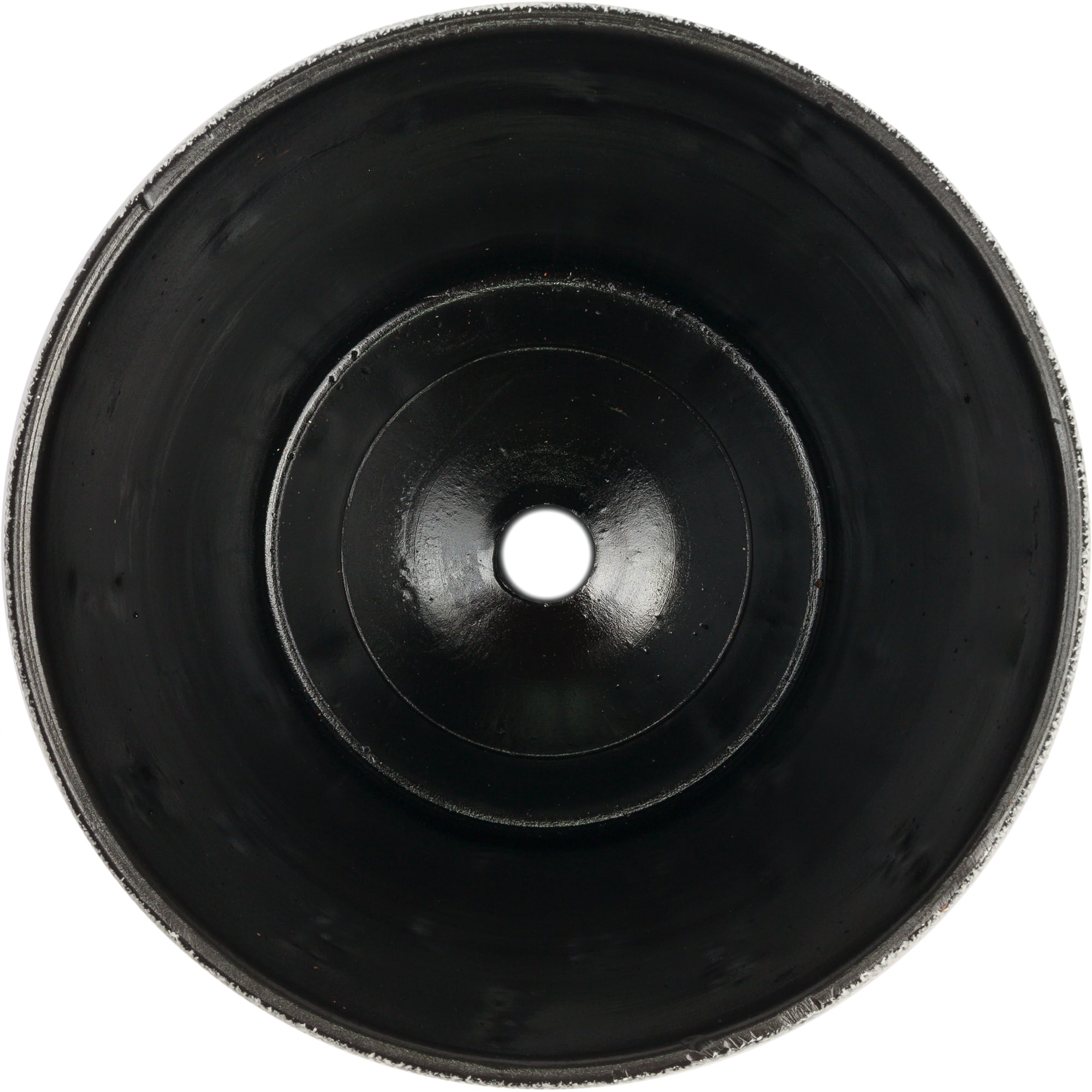 82116396 Горшок цветочный ø22 h23 см v4.8 л керамика белый/чёрный Клокс Santreyd  - Вид №1