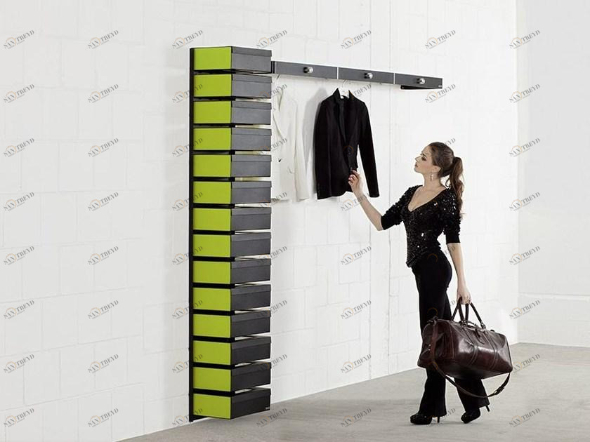 Wissmann raumobjekte Подвесной шкаф для обуви из лакированной стали  595 