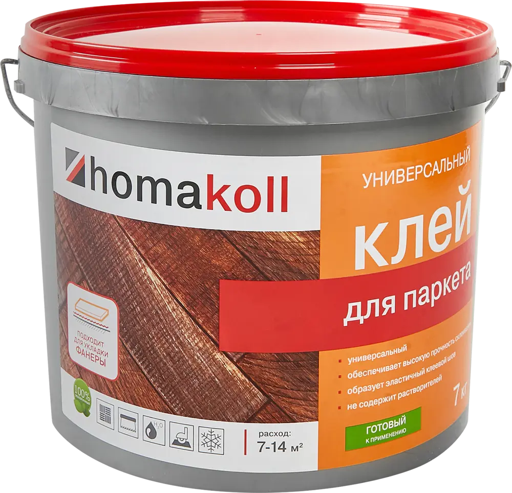 Homakoll - универсальный паркетный клей 7 кг для профессиональной укладки 17750570