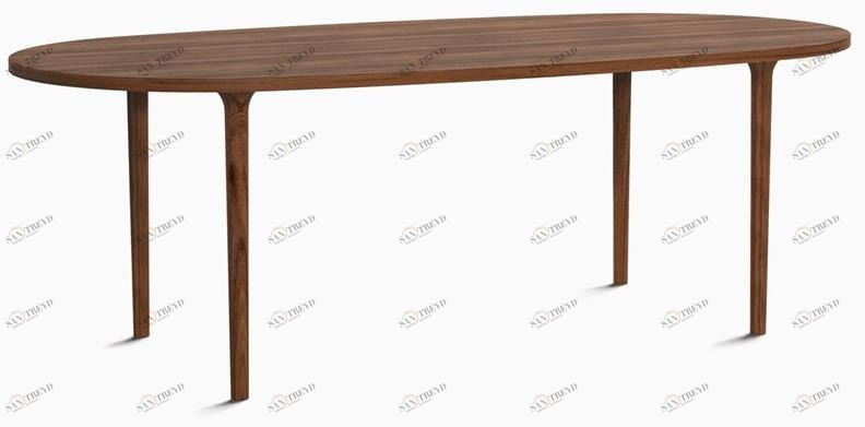 MOR DESIGN Овальный стол из ореха Cast Cto220110s