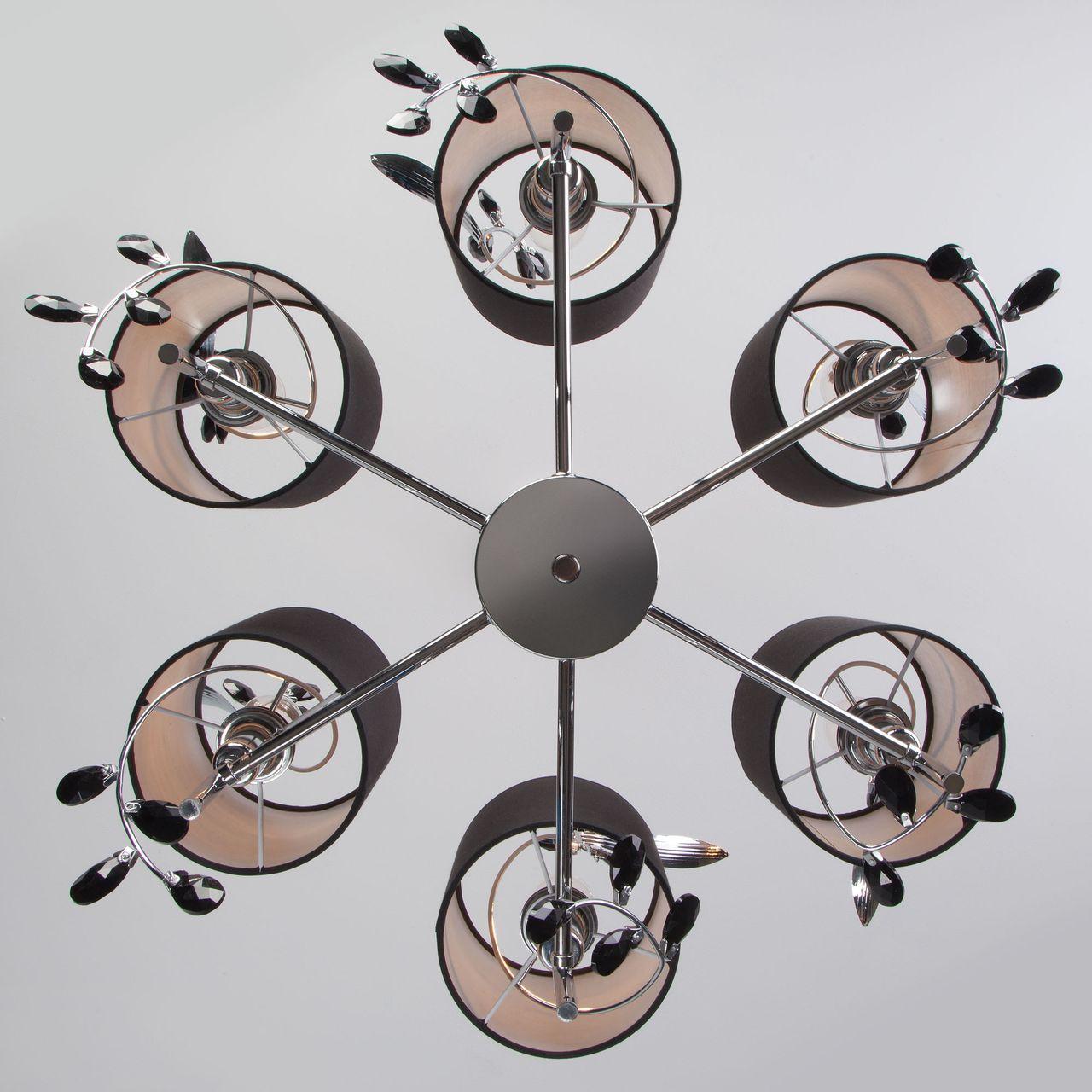 Подвесная люстра Eurosvet Florian 70071/6 хром EUROSVET FLORIAN 187552 Черный - Вид №3