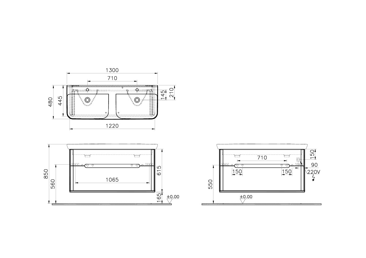 61189 Раковина Vitraglobal Sento - Вид №1