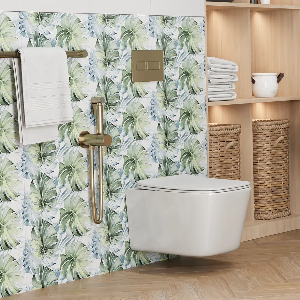 Настенная плитка KREAFORTA Mersey Tropic 20x40 см 1.62 м² матовая цвет зеленый STLM-2163540