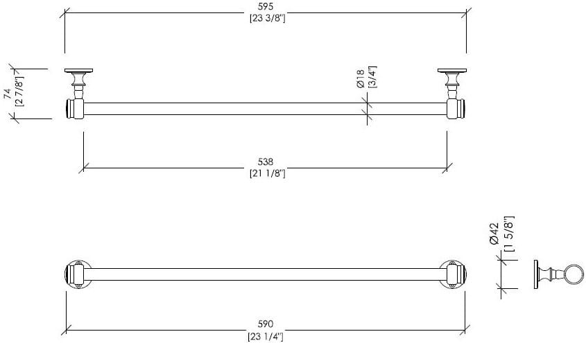 Латунный держатель для полотенец Devon&Devon FIRST CLASS ARCH-00147031 - Вид №2