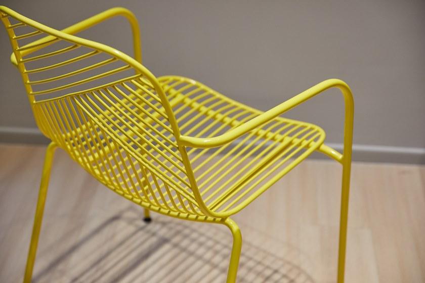 Grado Design Стул из стали с порошковым покрытием с подлокотниками Sketch Skt-ch-d-wa - Вид №3