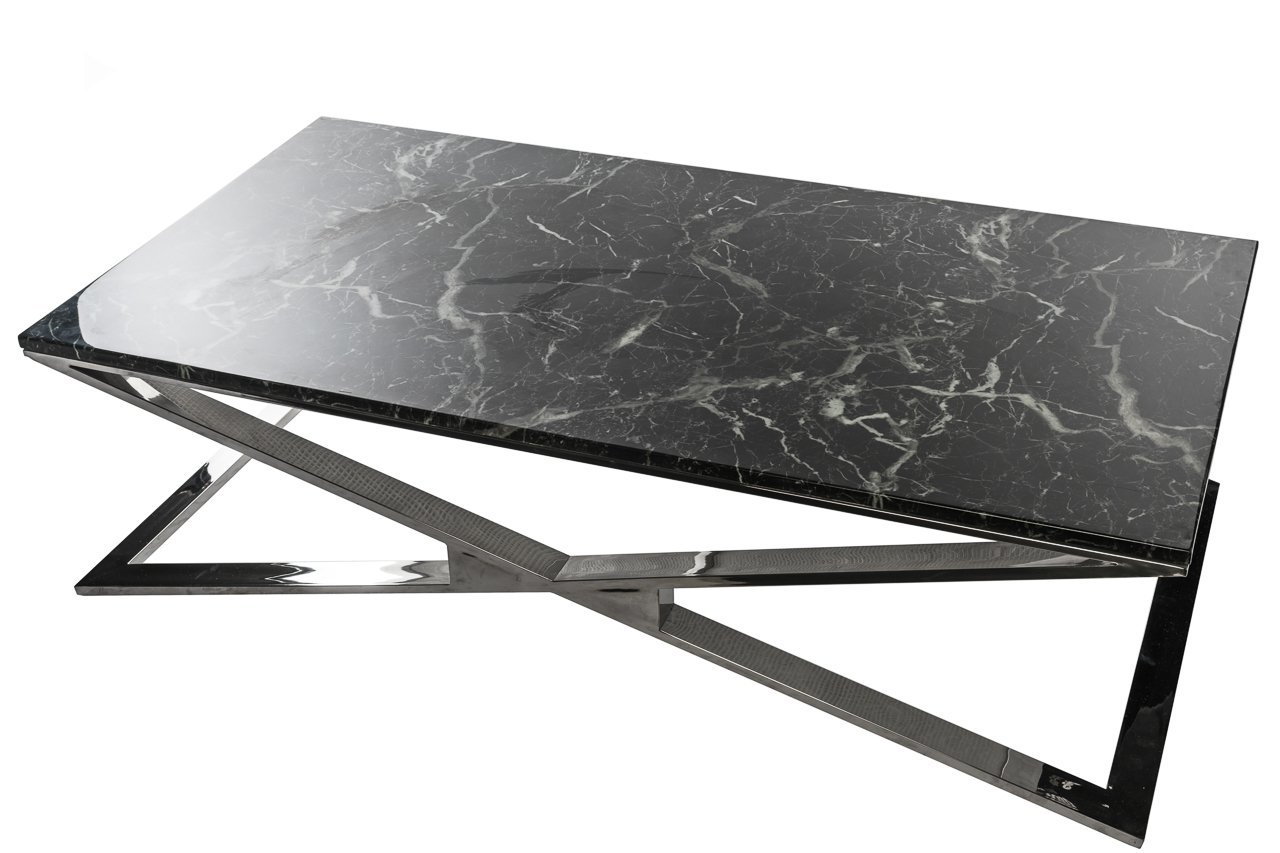 Кофейный столик черный 130 см ДОМАШНЯЯ ОБСТАНОВКА SKY COLLECTION 00-3886316 Хром;черный Santreyd  - Вид №2