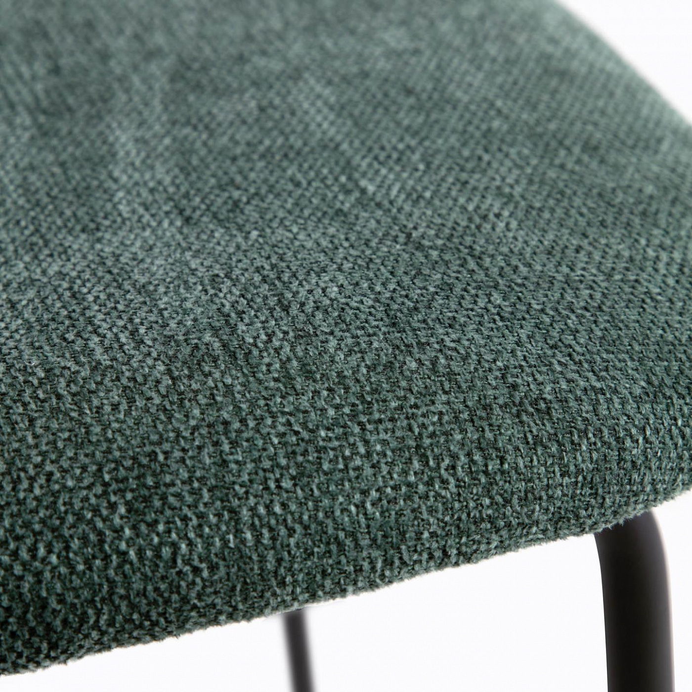 108353 Стул зеленый с дубовым шпоном и сталь с черной отделкой La Forma Benilda  - Вид №4