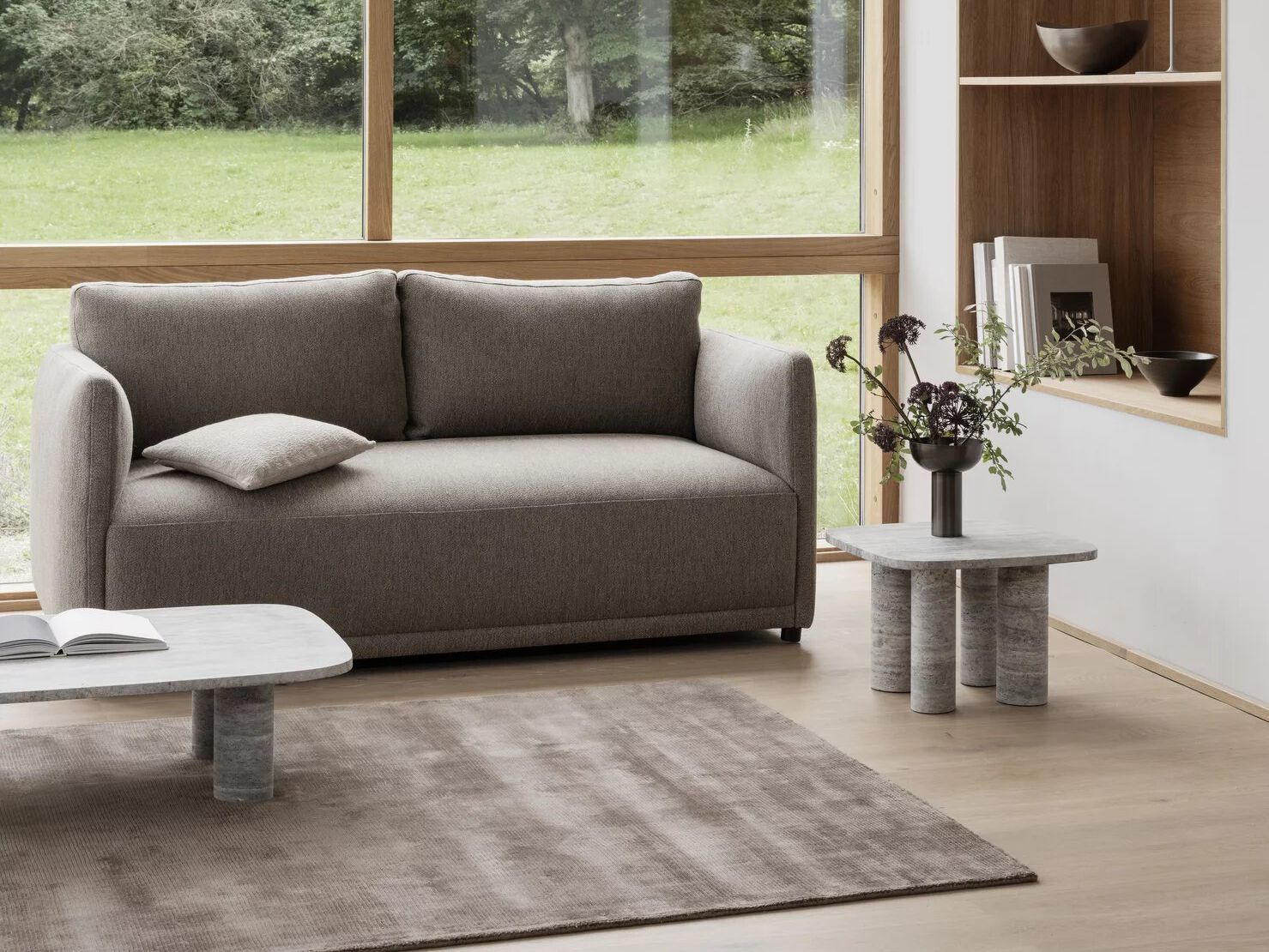 Прямоугольный однотонный коврик из вискозы blomus VISCA ARCH-00089436 - Вид №3