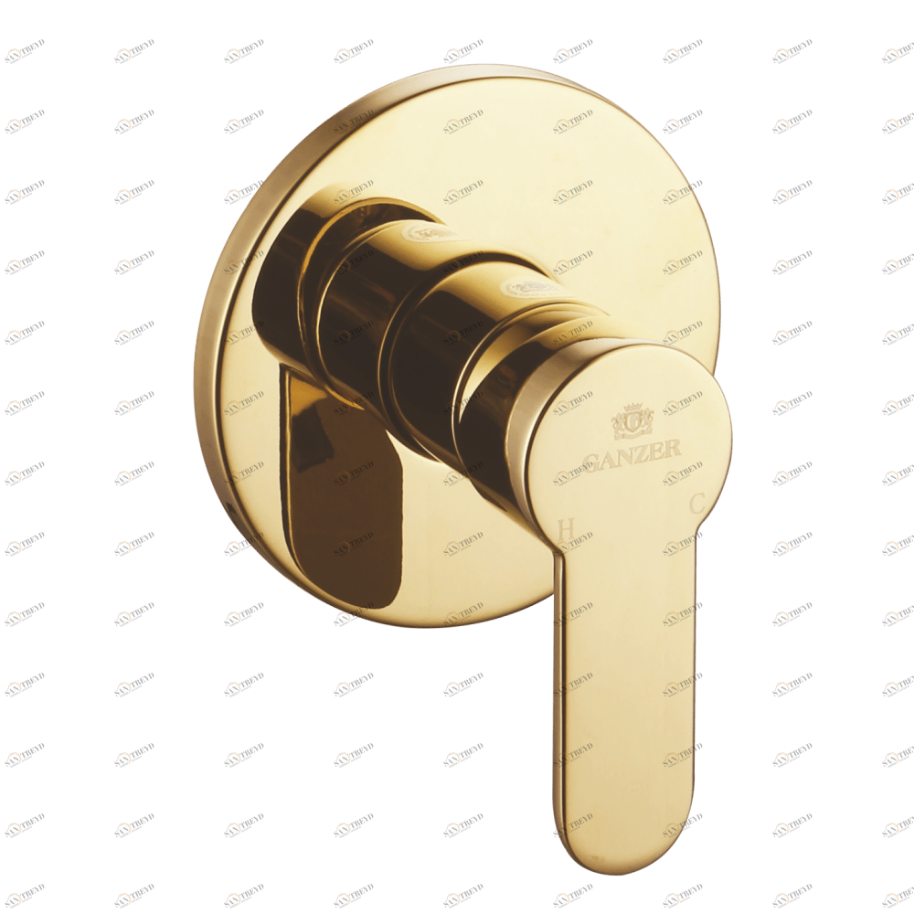 GZ 5102E Смеситель встраиваемый круглый Ganzer Золото Ganzer Германия 13930