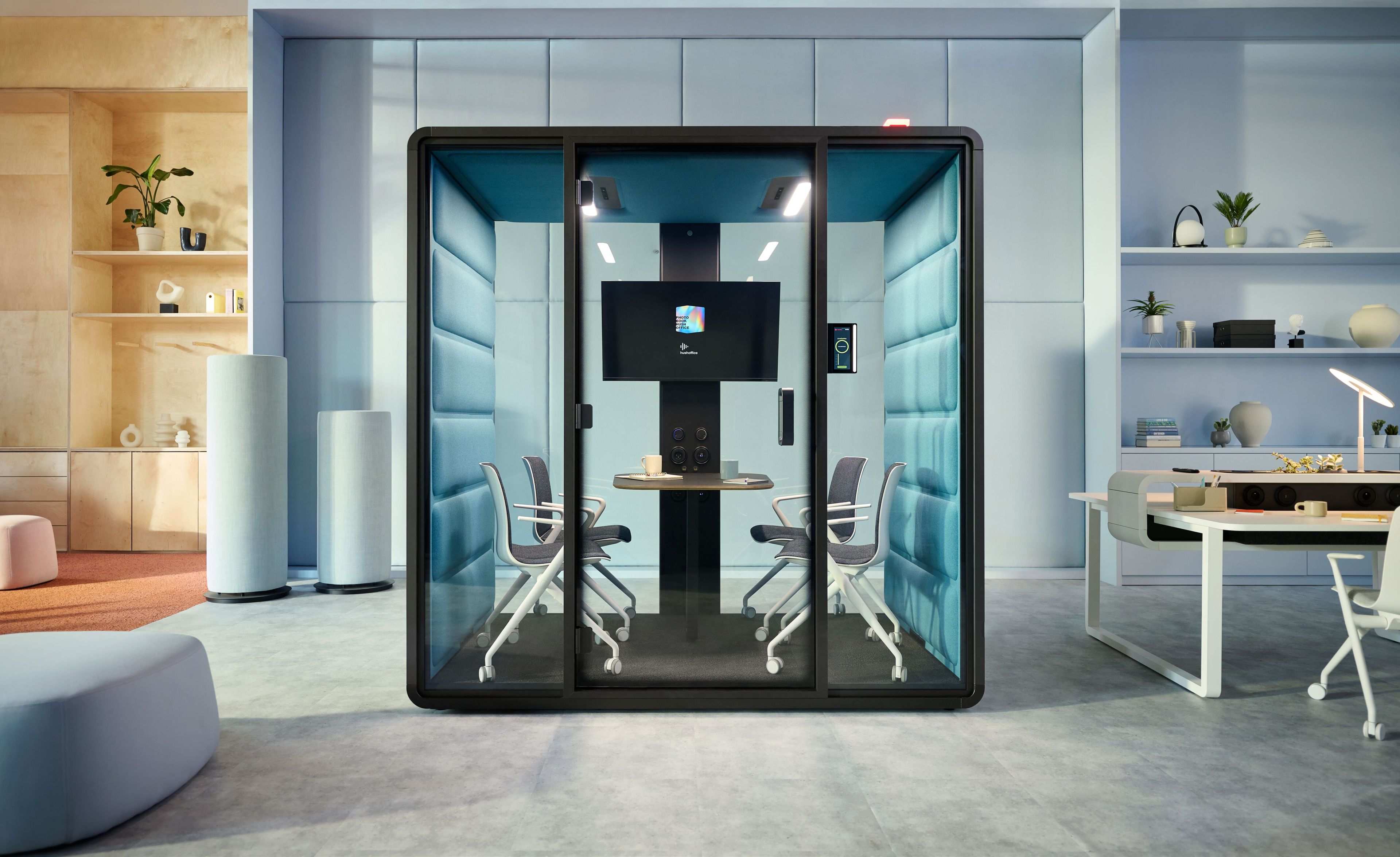 Мультимедийная многосторонняя акустическая офисная кабина Mikomax Smart Office HushFree ARCH-00132862 - Вид №2