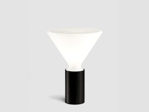 Светодиодная настольная лампа из дутого стекла