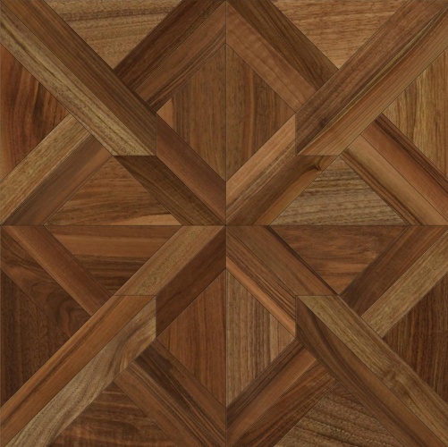 Модульный паркет Da Vinci Roksana Орех Европейский (Грецкий) Натур (Гладкая) 462х462 мм 2600600700 - Вид №1