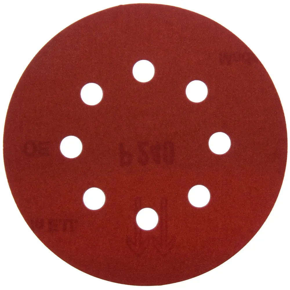 Абразивный круг Velcro Dexter P240, 8 отверстий, D125 мм, 5 шт. 13824121 STLM-2056410 