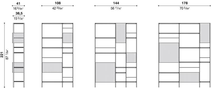 ACERBIS Отдельностоящий книжный шкаф из дерева и металла sun-id-1455863 - Вид №4