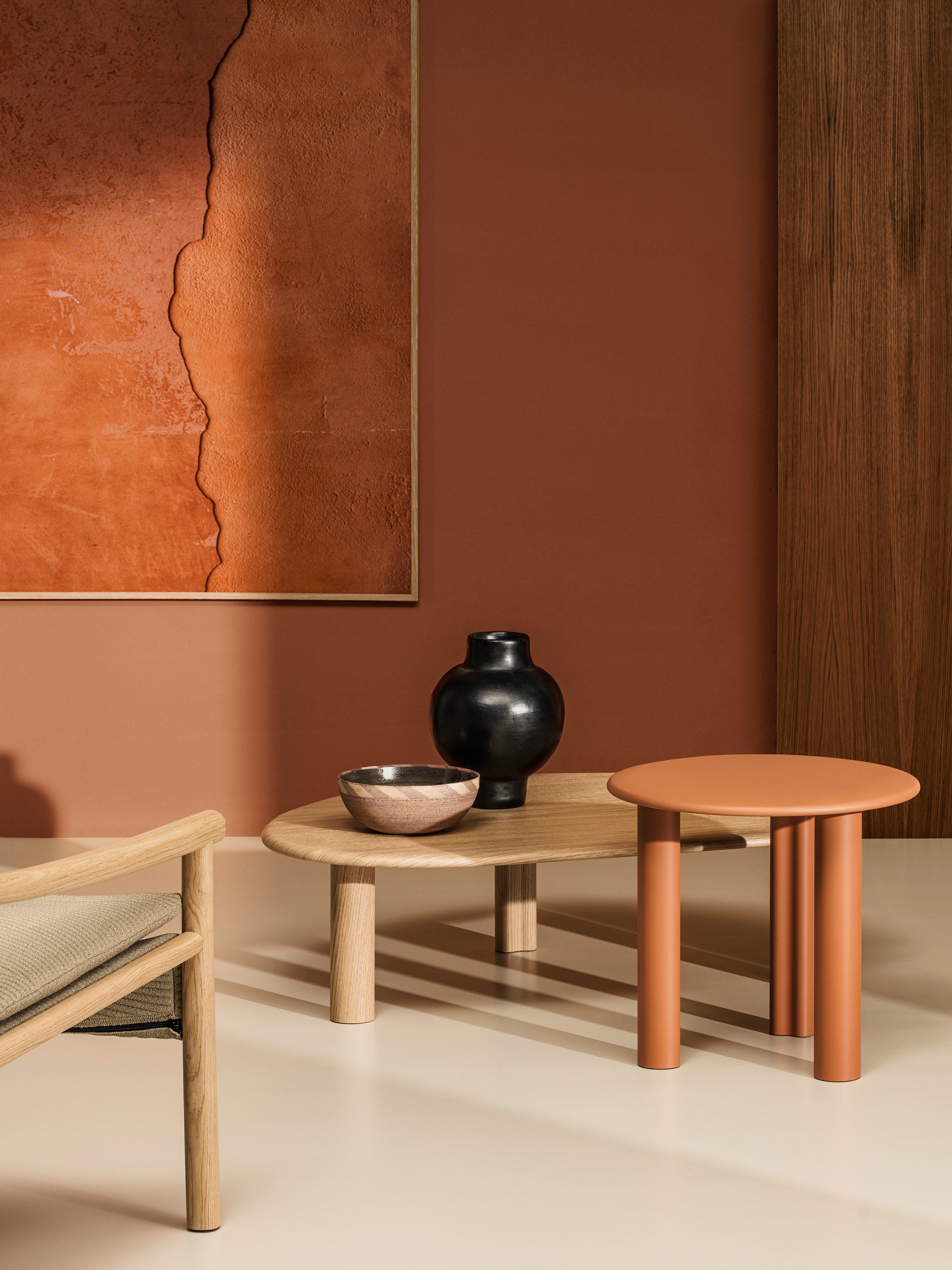 Низкий овальный журнальный столик из МДФ Arper Ghia ARCH-00049168 - Вид №8