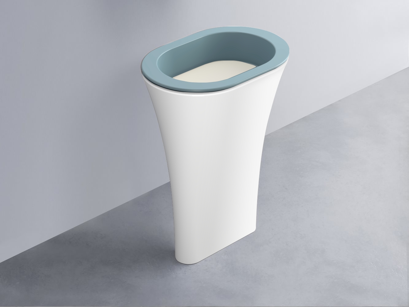 AMLA65-PL+AMPILO-TL+AMCOLO-BL Раковина Amedeo Ovale отдельностоящая cielo Enjoy + Amedeo Ceramica Cielo