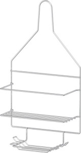 GHI 221 Полочка-решетка с крючками и мыльницей SORCOSA Plain