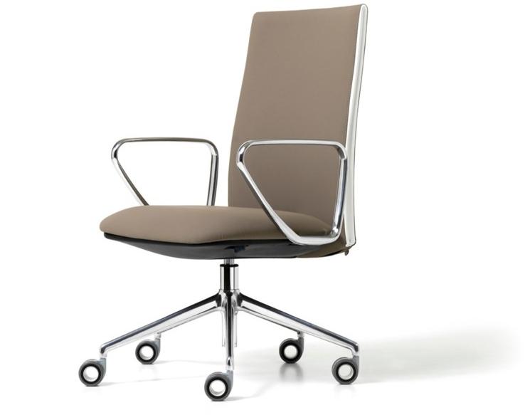 Diemme Регулируемое по высоте кресло руководителя из ткани на колесиках Velvet sun-id-1462720 - Вид №1