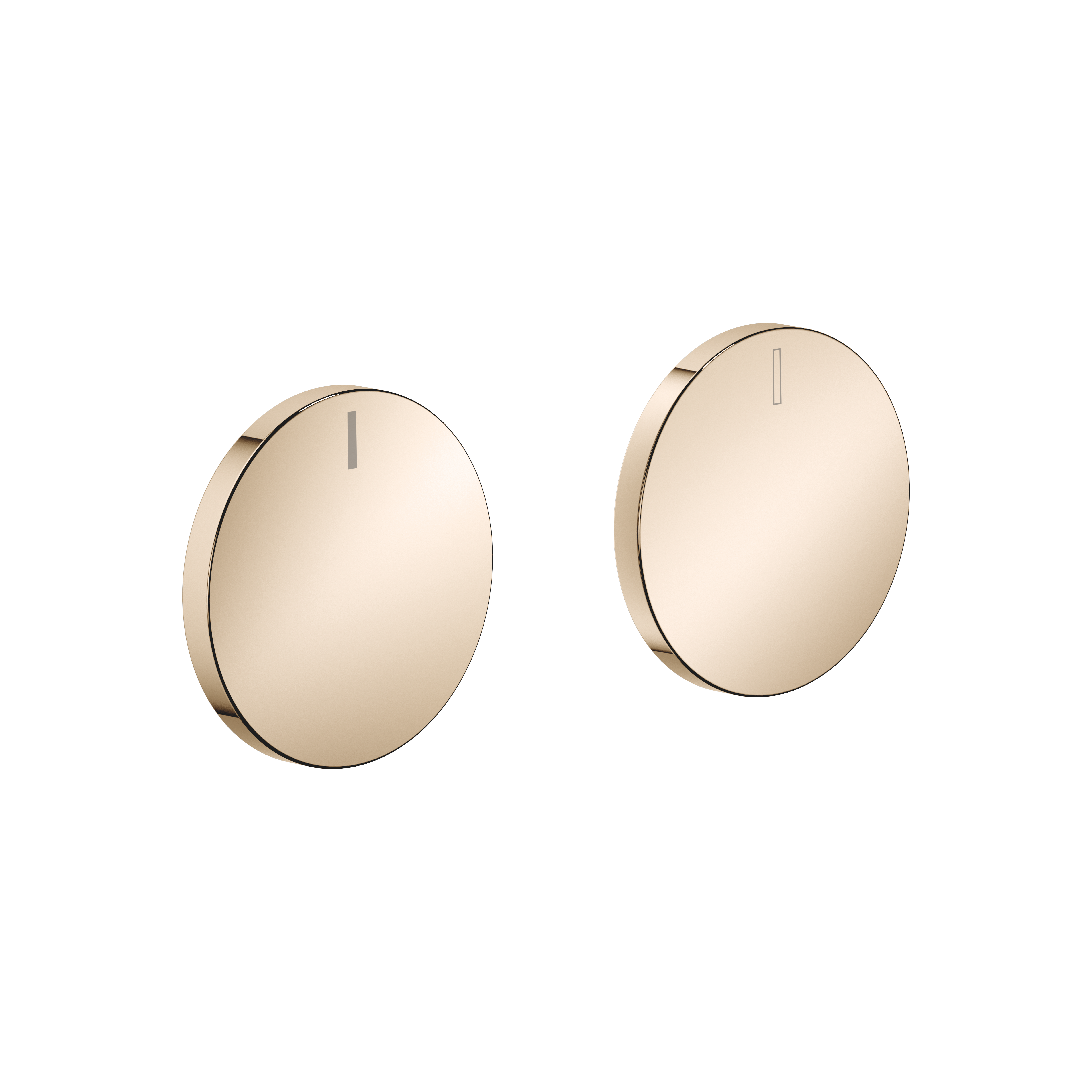 Набор вставок для ручек CYO для горячей и холодной воды - Шампанское (золото 22 карата) DornBracht 11283811-47