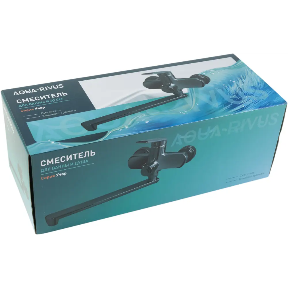 Смеситель для ванны AQUA-RIVUS AR-2021e-b черный матовый 89392681 STLM-1578794 - Вид №7