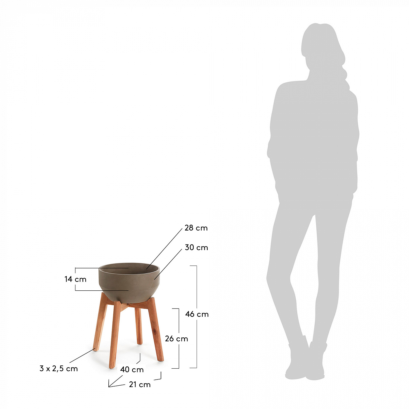 072113 Кашпо La Forma Subject  - Вид №1