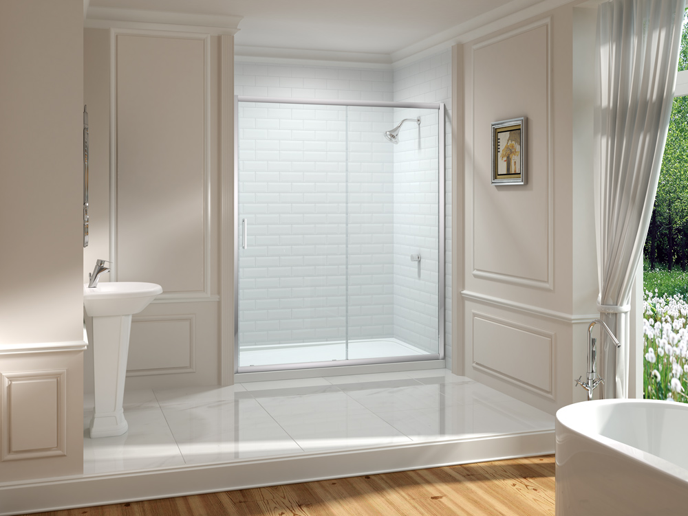 Дверь в нишу MS88231 Merlyn 8 Series Хромированный - Вид №2