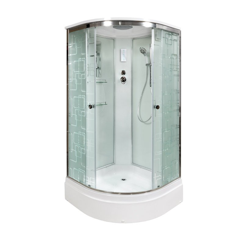 L 908 N без крыши Душевая кабина DETO Серия L ЕМ2790 с электрикой (эл.)