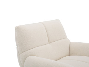 Тканевое вращающееся кресло с подлокотниками