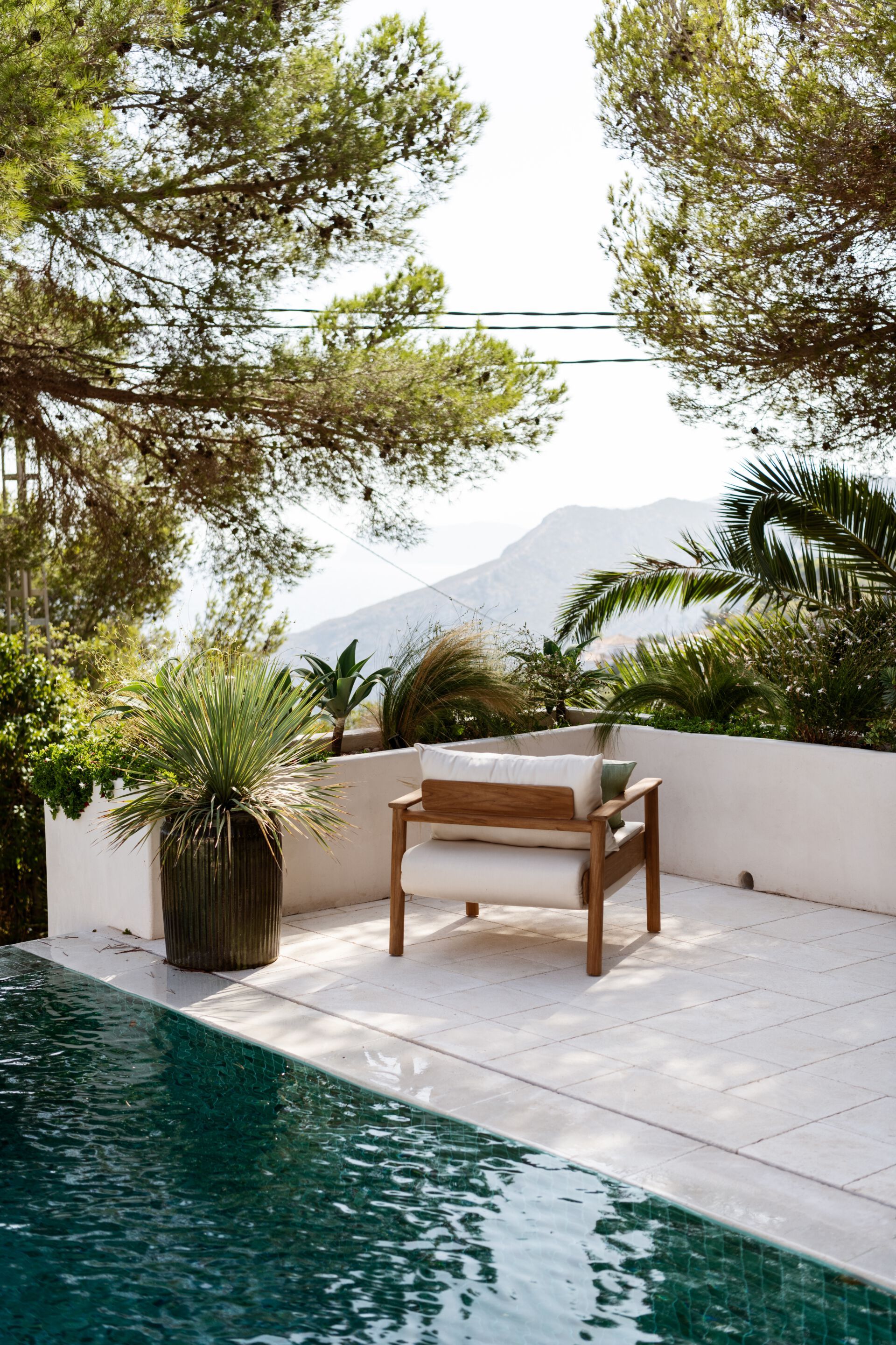 Садовое кресло из тикового дерева с подушками Sunbrella FJAKA Pomalo ARCH-00125828 - Вид №8