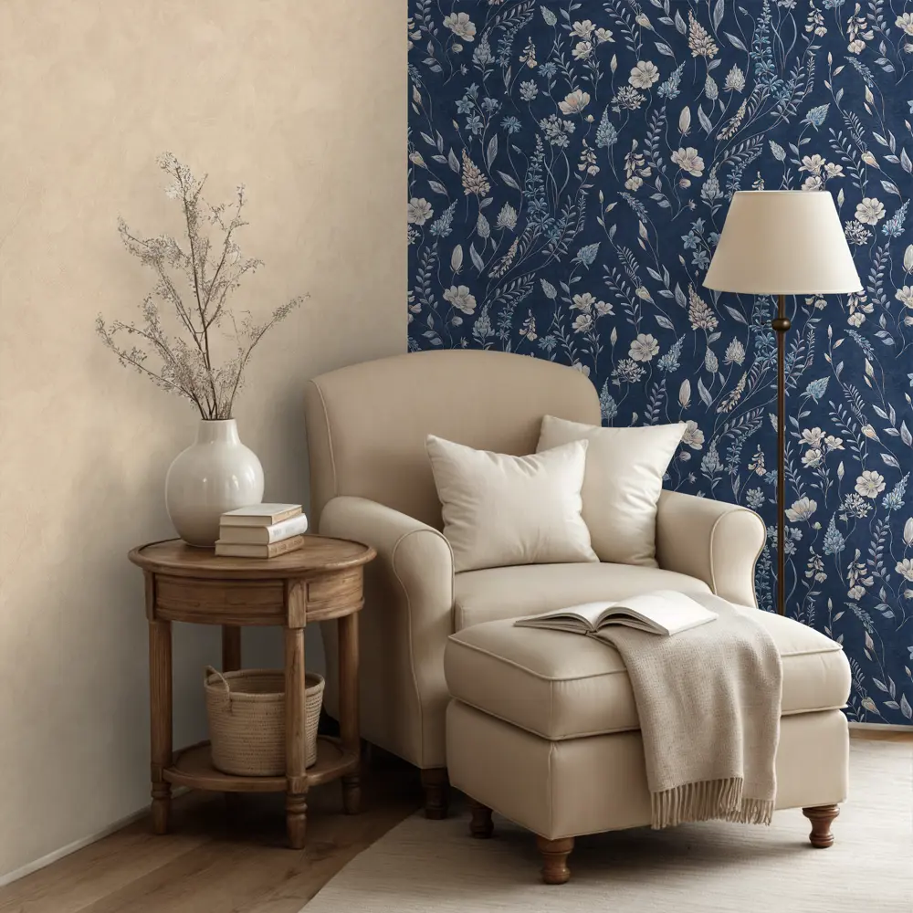 Обои флизелиновые Euro Decor Meadow темно-бежевые 1.06 м ED7327-16 89441566 STLM-2147976 - Вид №4