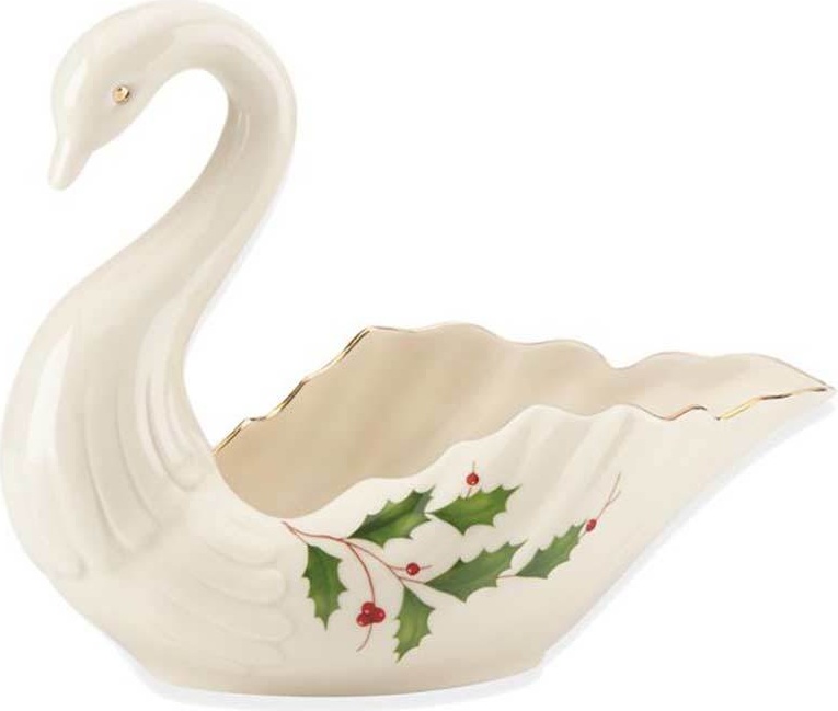 10581242 Lenox Фигурка Lenox "Лебедь", "Новогодние праздники" 13см Фарфор, Керамика 