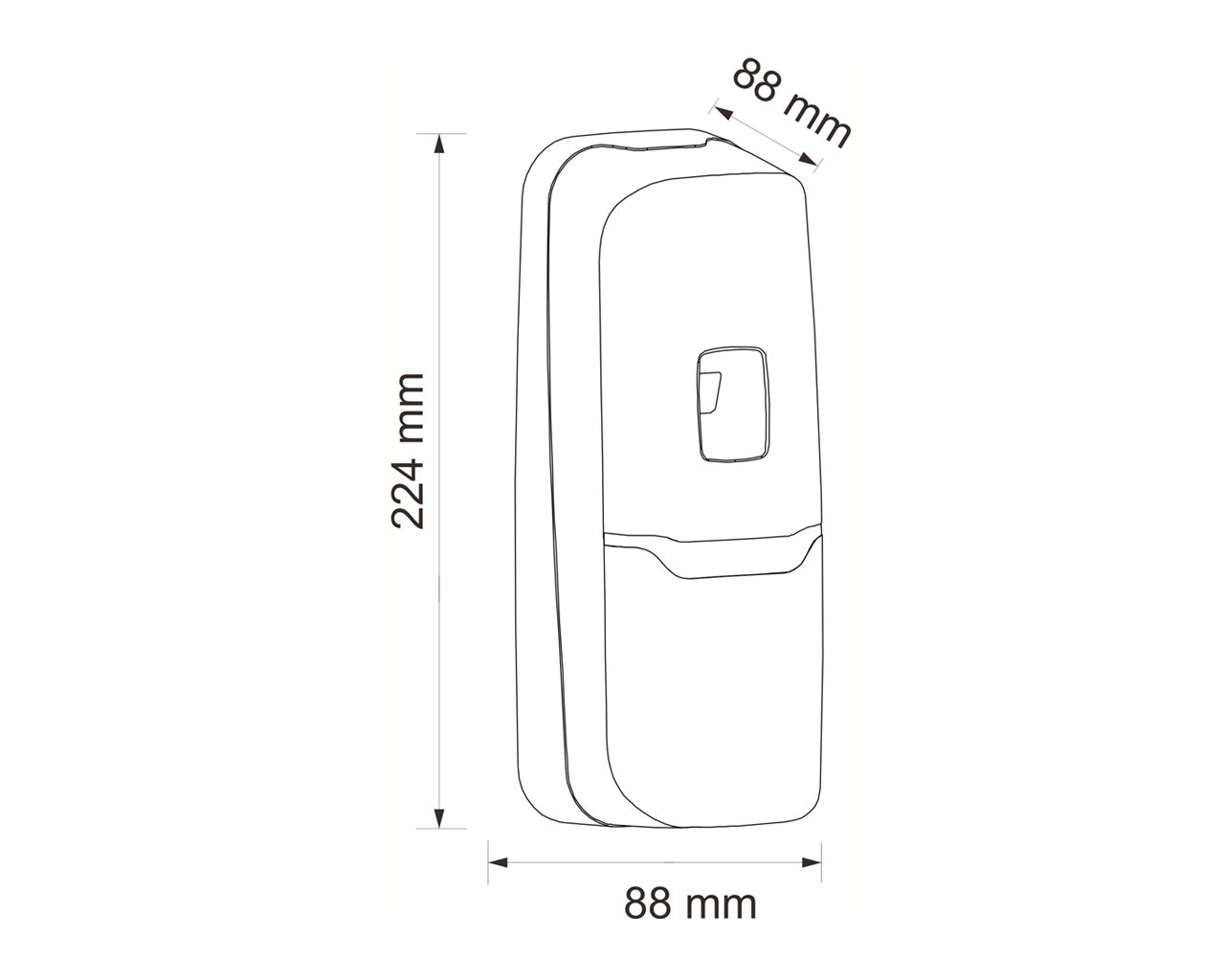 GHB702 Электронный освежитель воздуха LED HARMONY, пластик, прозрачный белый Merida  - Вид №1
