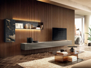 Оборудованная стена установленная стеклянная стена с интегрированным освещением