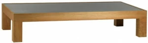 TRIBÙ Низкий прямоугольный журнальный столик из тика Pure sofa 01284