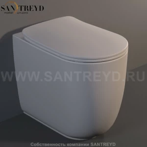 531859 Приставной унитаз напольный Белый Kerasan Nolita Италия