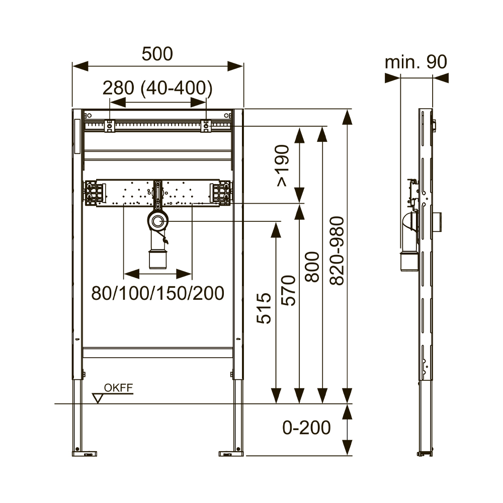 9310018 Модули для раковины Tece  - Вид №1