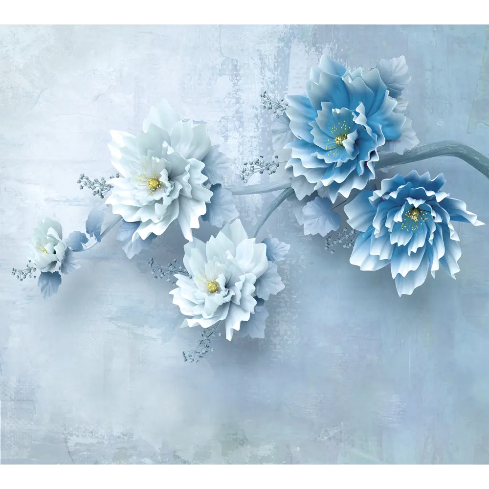 Фотообои Утонченная флористика флизелиновые, 300x270 см, L13-255 FBRUSH 3D FLIZART STLM-2068274