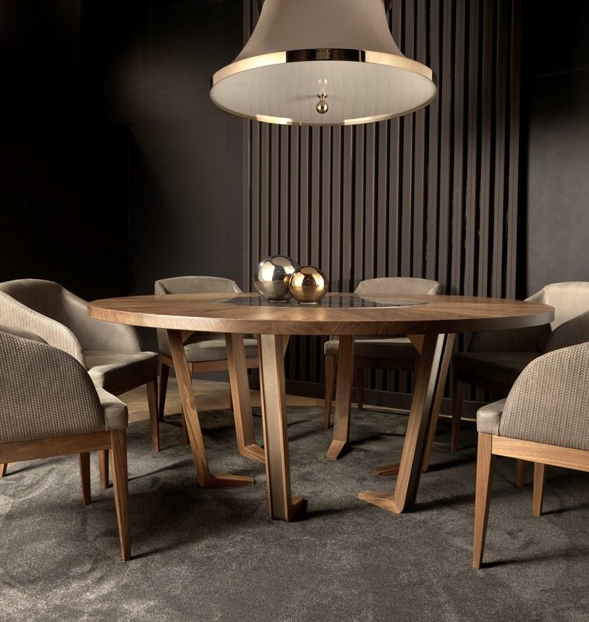 Arte Brotto Круглый стол из ореха Leonardo L613n/180 - Вид №2