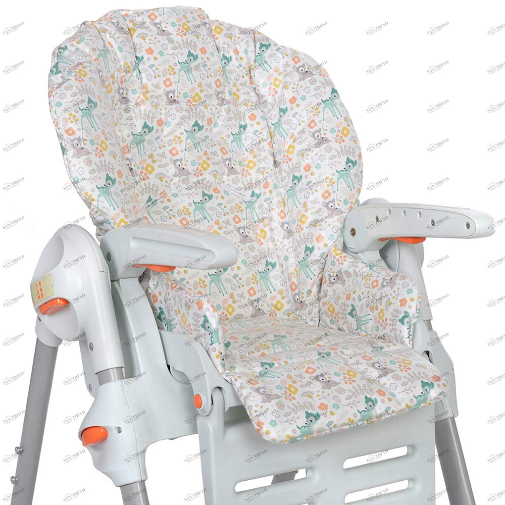 Съемный чехол для стульчика для кормления "Бэмби" (водостойкое покрытие) VAMVIGVAM  281614 Молочный Santreyd 