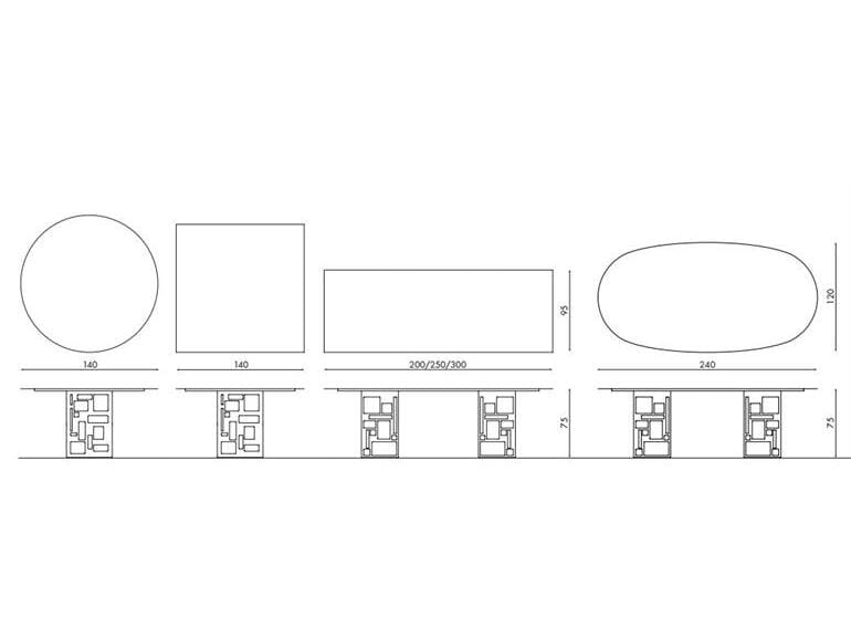 Овальный стол на заказ YDF ARCH-00130896 - Вид №2