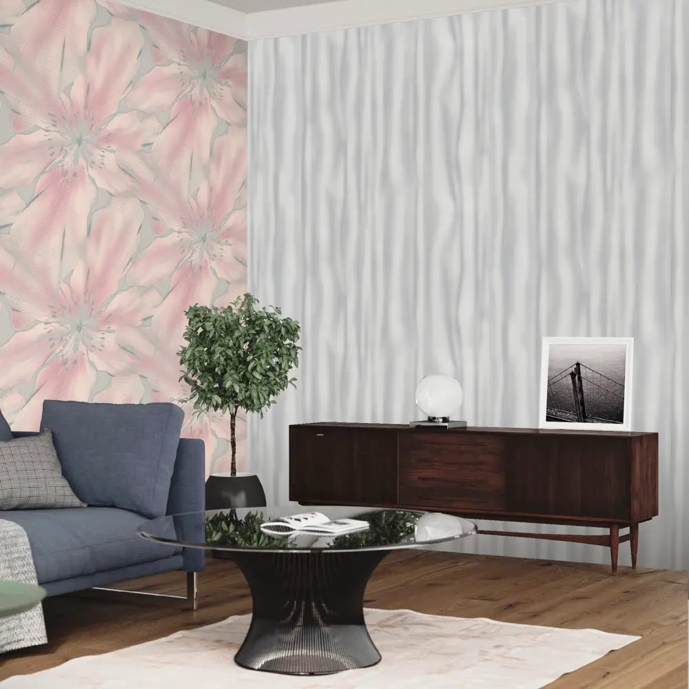 Обои флизелиновые Euro Decor Glossy розовые 1.06 м ED7171-08 85310003 STLM-2157498 - Вид №3