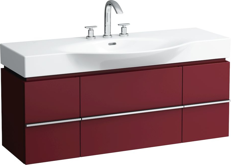 H4013020755191 Шкафчик под раковину, для раковин 811704, 812704, 2 выдвижных ящика с 2 дверцами, 2 стеклянные полки LAUFEN PRO - Вид №25