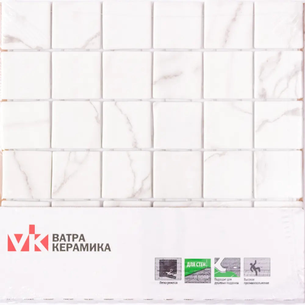 Мозаика Marble Ven White Antislip стекломасса 31.1x5.3 см цвет белый 83681518 STLM-2076157 Santreyd Мозаика Onix - Вид №9