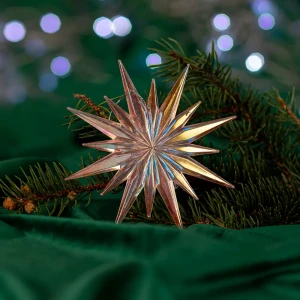 89377726 Новогоднее украшение Звезда объемная 101 розово-прозрачный STLM-1544538