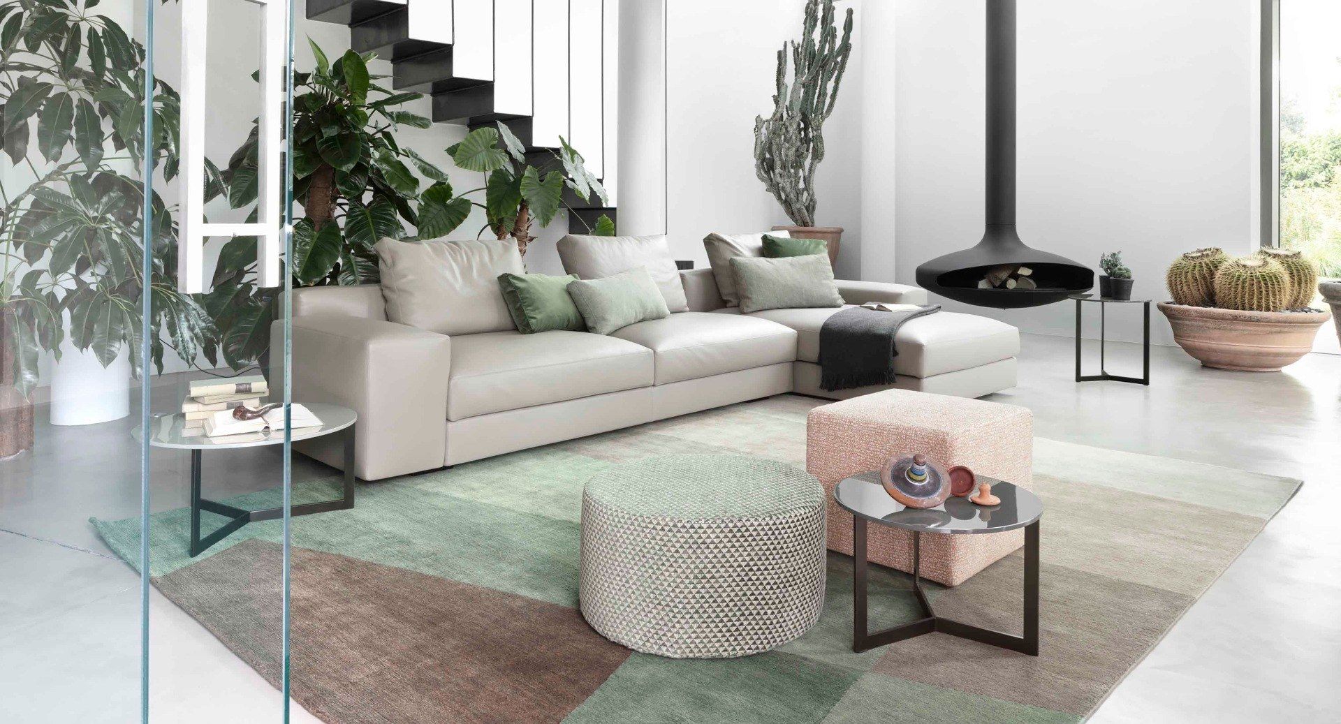 Кожаный диван с полуостровом Lema Venise ARCH-00001213 - Вид №1