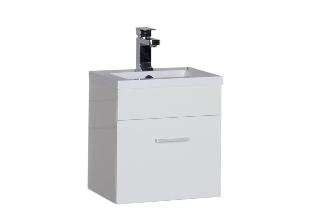 Тумба под раковину Aquanet Нота 40 белый sun-id-275398 - Вид №1