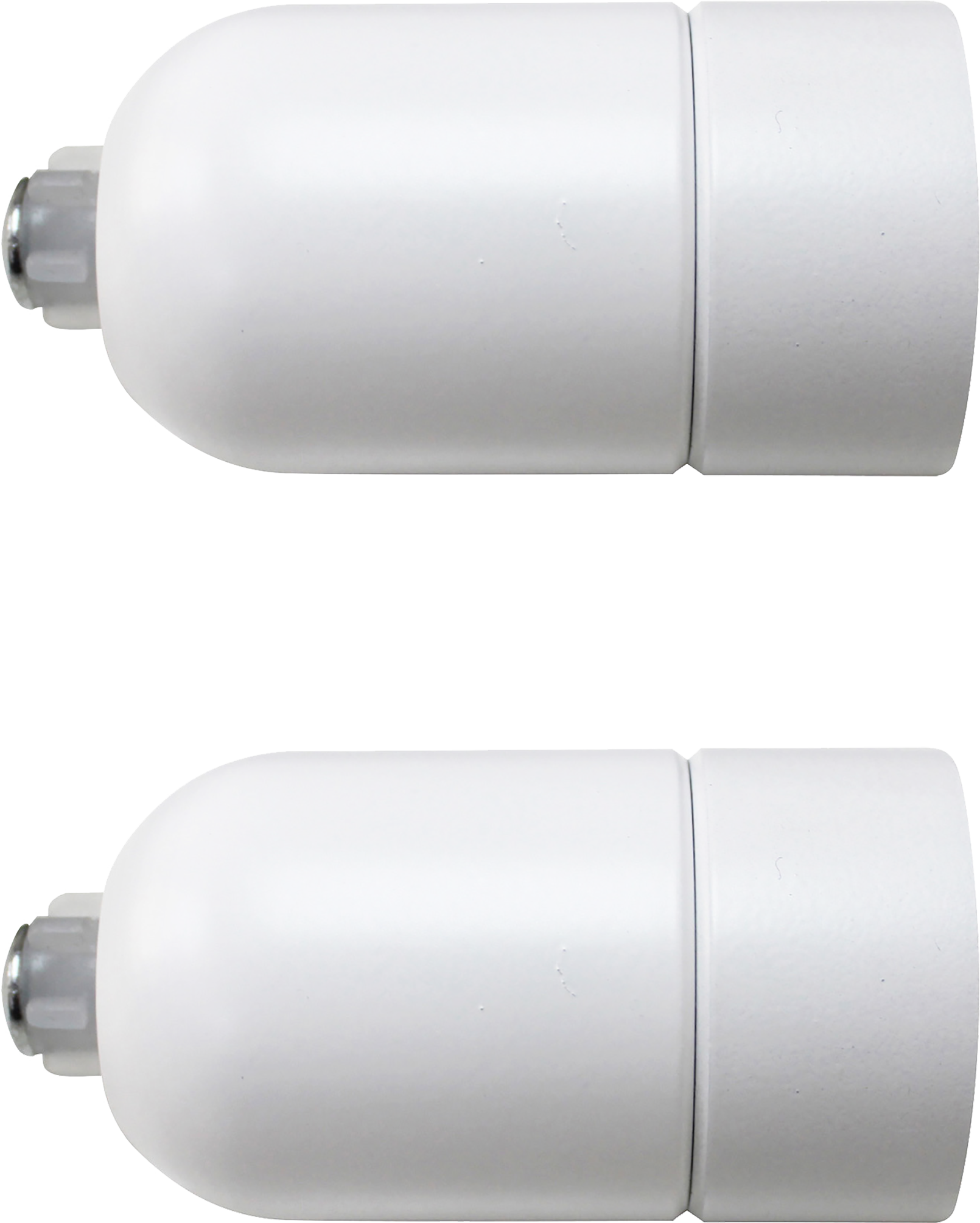 INSPIRE Наконечники «Облонг» для карнизов — белые матовые, 2 шт 82549305 STLM-0029521