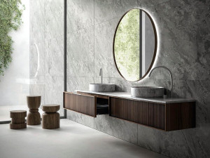 Подвесной умывальник с ящиками