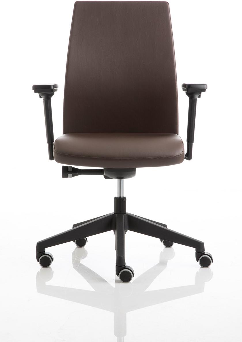 Luxy Кожаное кресло руководителя с подлокотниками на колесиках Smartoffice sun-id-1354966 - Вид №1