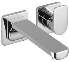 36860960-33 Смеситель для умывальника однорычажный настенный без сливного гарнитура - чёрный матовый Villeroy & Boch CULT DornBracht